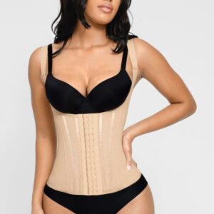 Nude strap corset